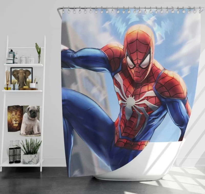 Spider Man Awesome Bath Shower Curtain