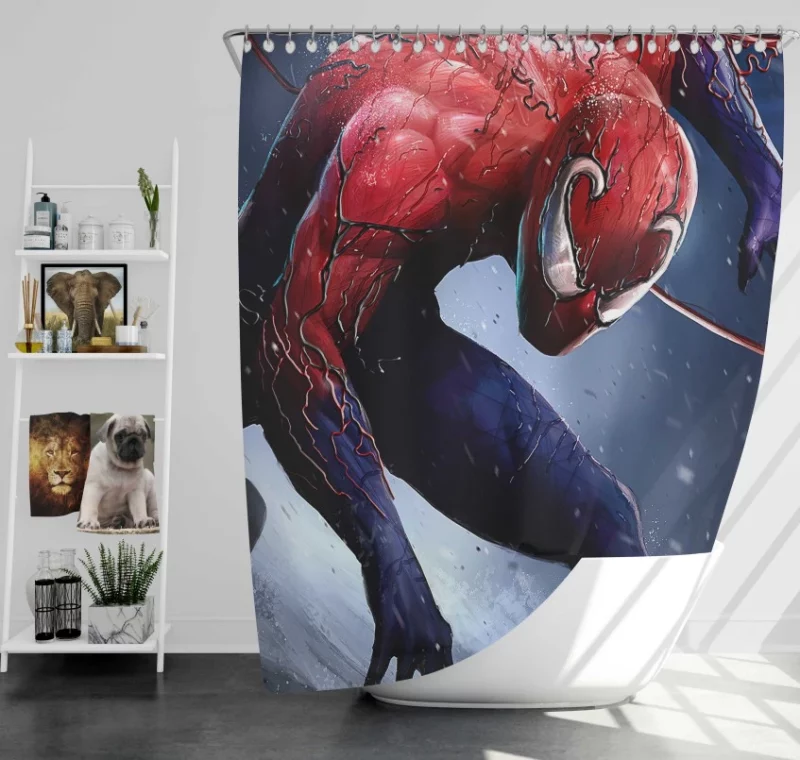 Spider Man Excellent Bath Shower Curtain