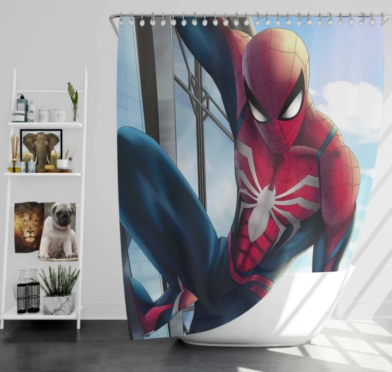 Spider Man Fabulous Video Game Bath Shower Curtain