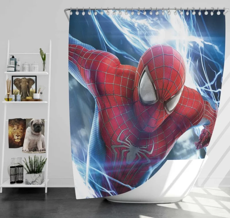 Spider Man Incredible Video Game Bath Shower Curtain