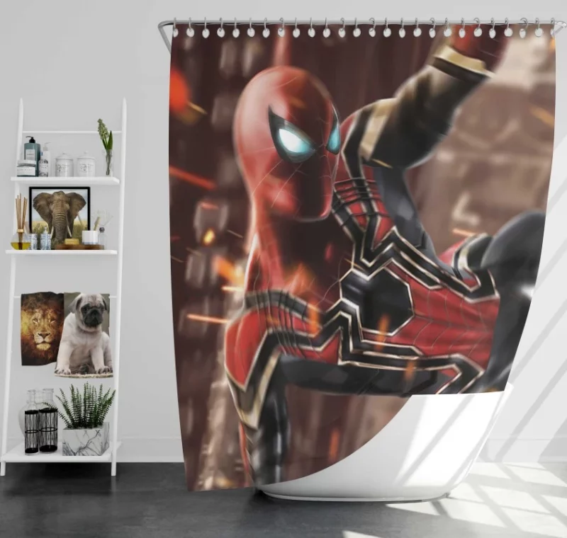 Spider Man Outstanding Bath Shower Curtain