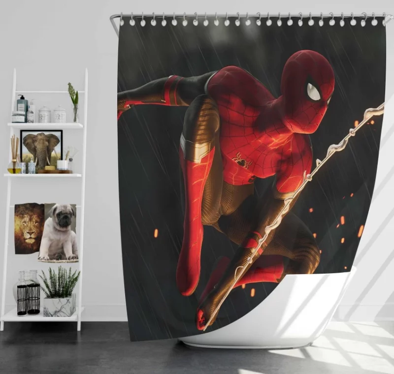 Spider Man Peter Parker Bath Shower Curtain