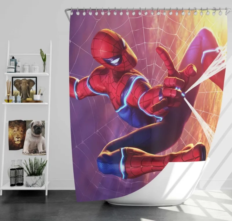 Spider Man Stunning Bath Shower Curtain