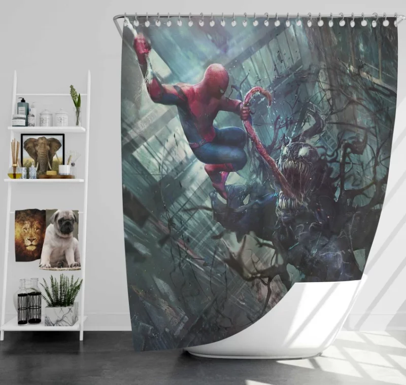 Spider Man Venom Super Bath Shower Curtain