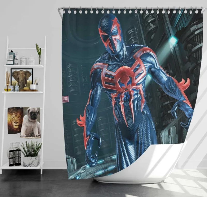 Spider man Edge Of Time Bath Shower Curtain