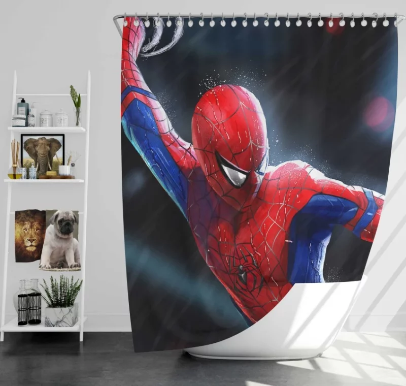 Spider man Elegant Bath Shower Curtain