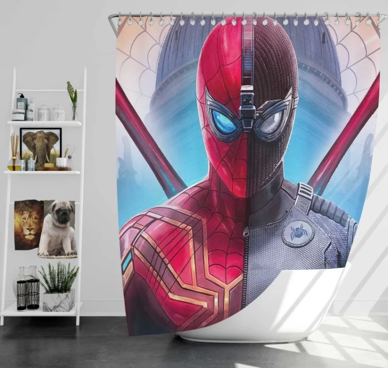 Spider man Far From Home Bath Shower Curtain