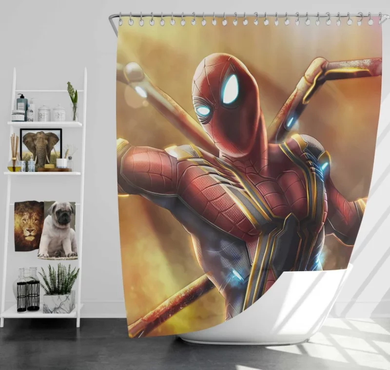 Spider man Iron Spider Bath Shower Curtain