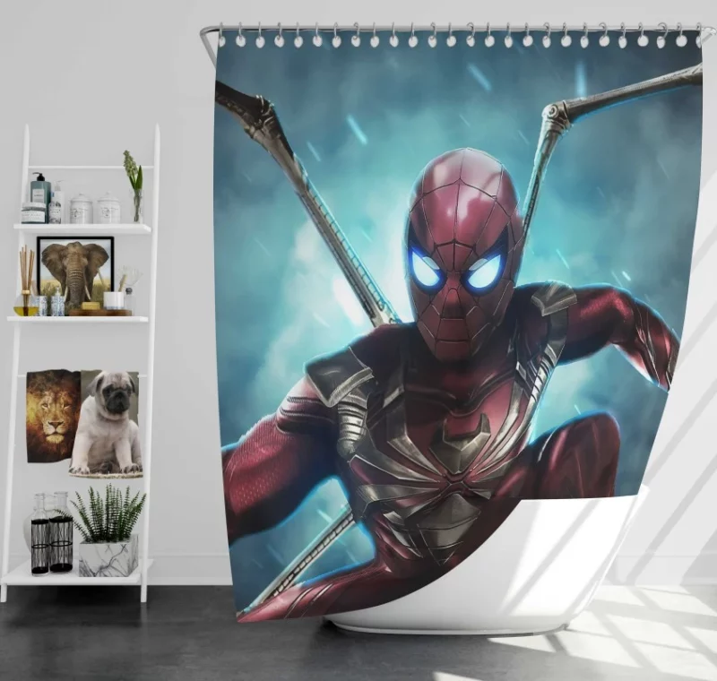 Spider man Iron spider Video Game Bath Shower Curtain