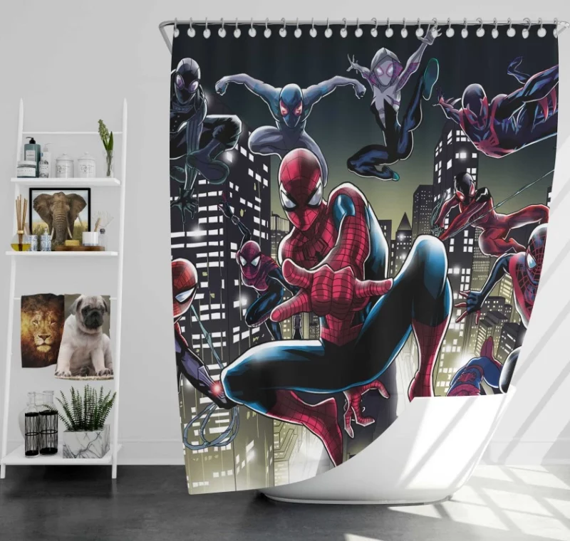 Spider man Quality Bath Shower Curtain