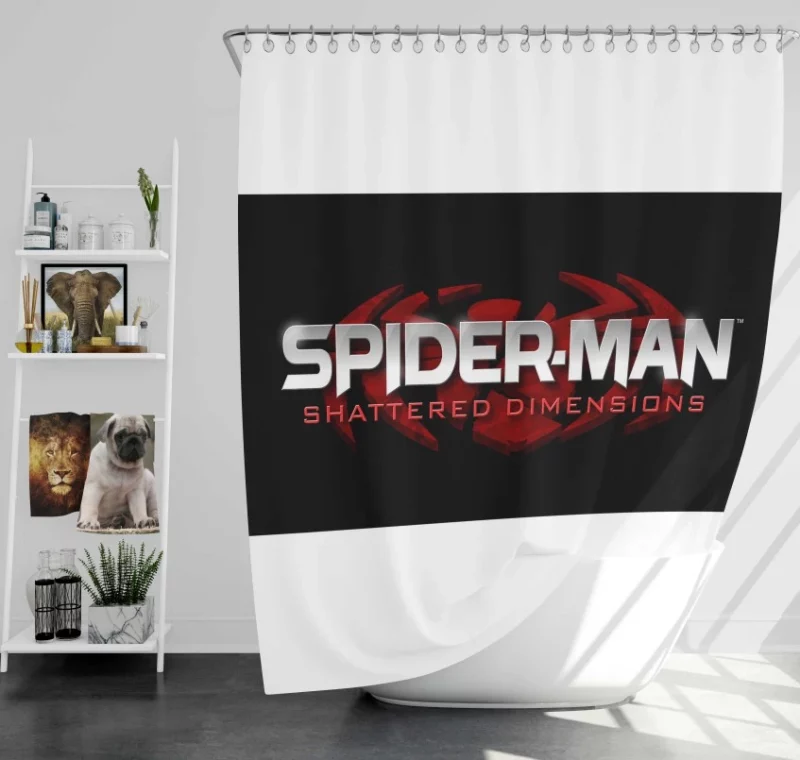 Spider man Shattered Dimensions Bath Shower Curtain