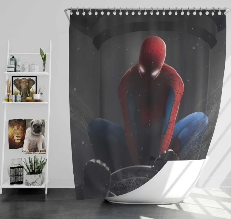 Spider man Stunning Video Game Bath Shower Curtain