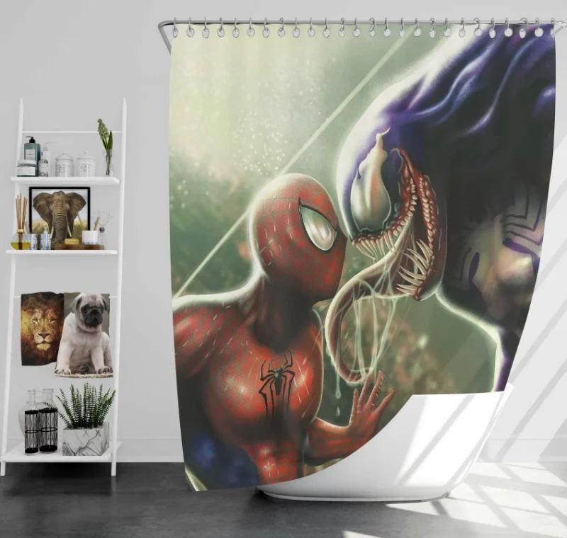 Spider man Venom Awesome Bath Shower Curtain