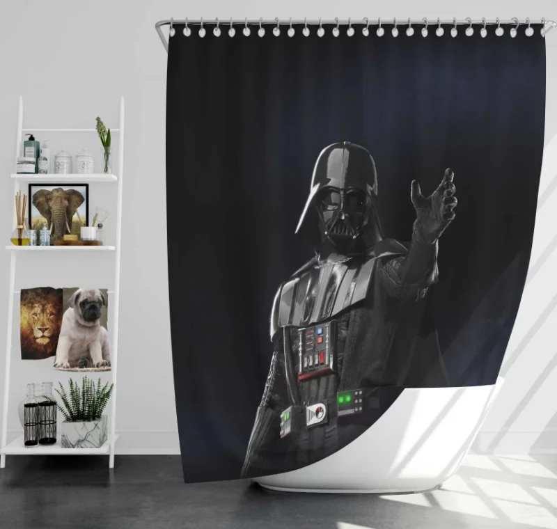 Star Wars Battlefront II Darth Maul Sith Bath Shower Curtain