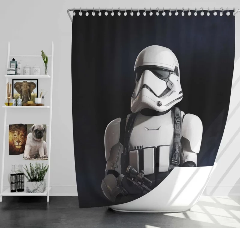 Star Wars Battlefront II Stormtrooper Quality Bath Shower Curtain