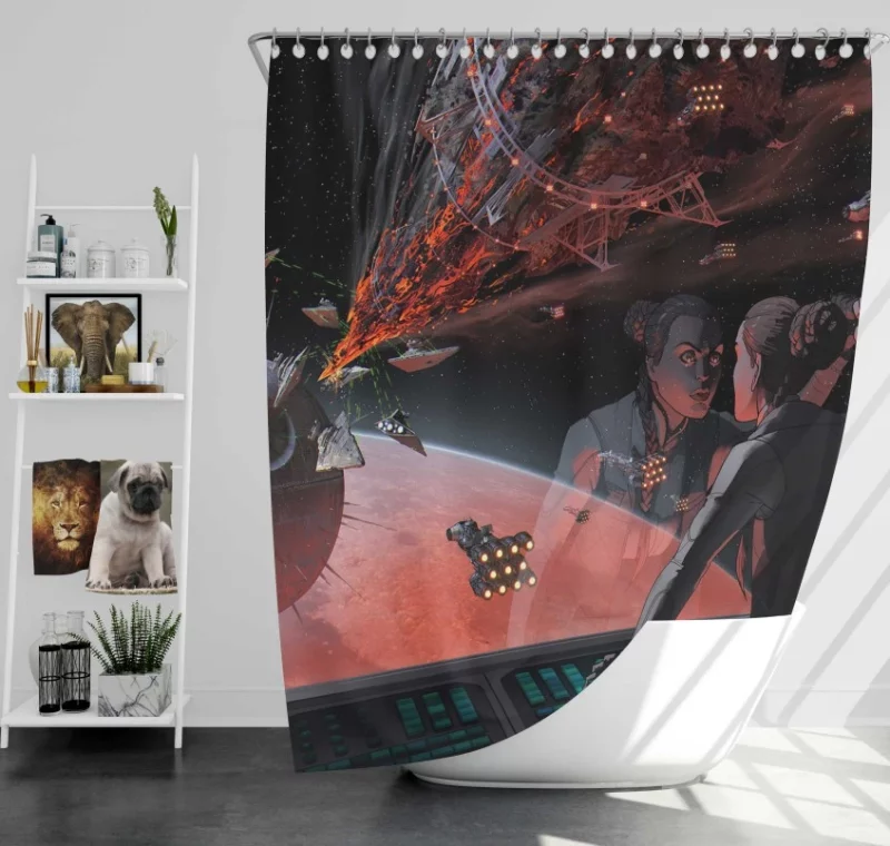 Star Wars Battlefront Star Destroyer Super Bath Shower Curtain