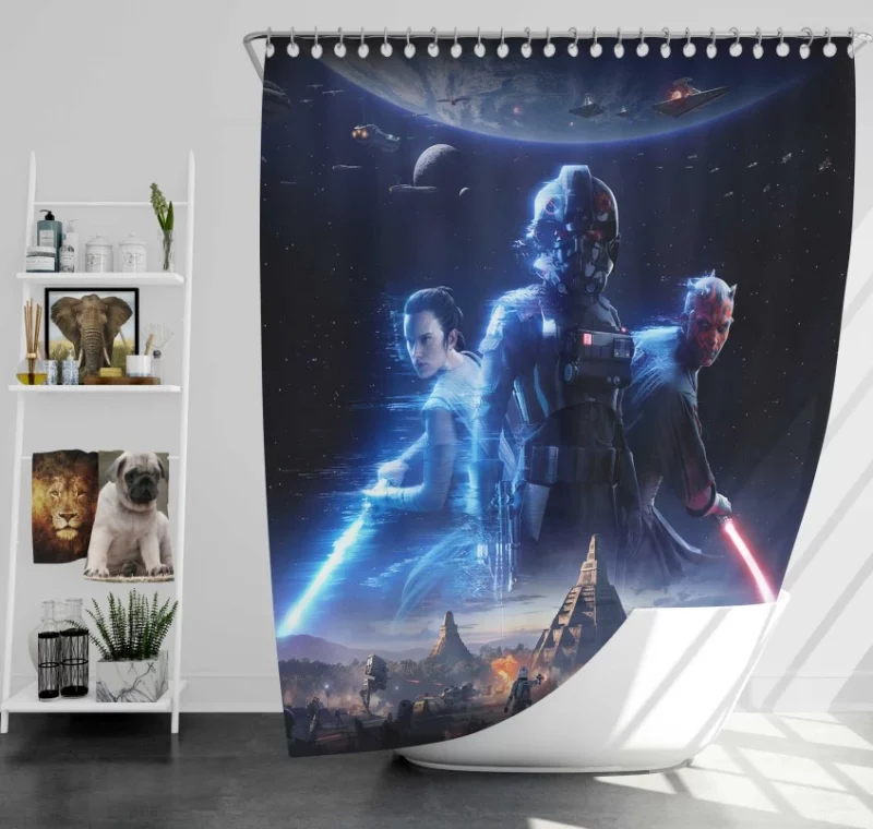 Star Wars Battlefront Star Wars AT AT Walker Star Destroyer X wing Bath Shower Curtain