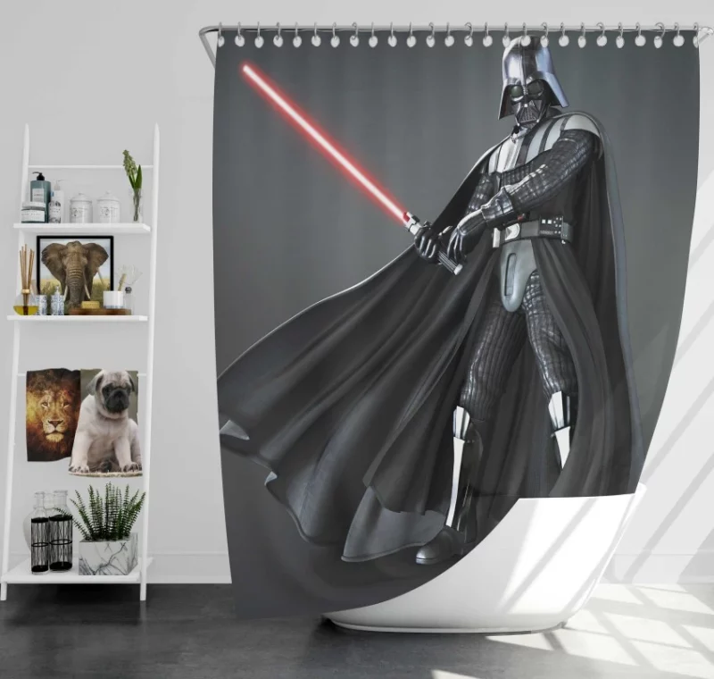 Star Wars Battlefront Video Game Bath Shower Curtain