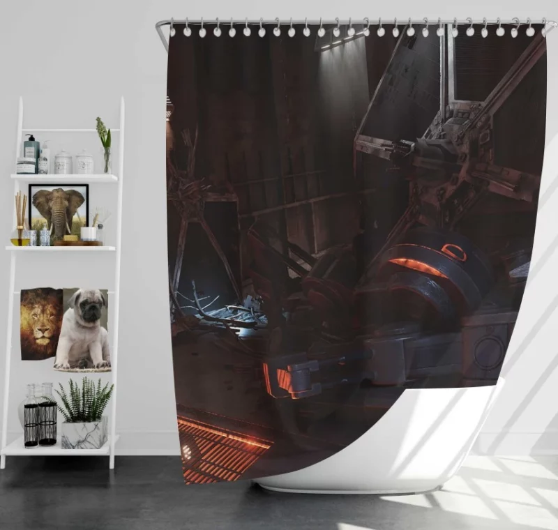 Star Wars Battlefront X wing Bath Shower Curtain