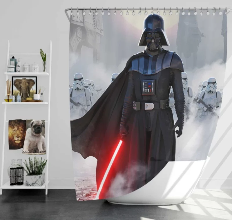 Star Wars Jedi Fallen Order Lightsaber Bath Shower Curtain