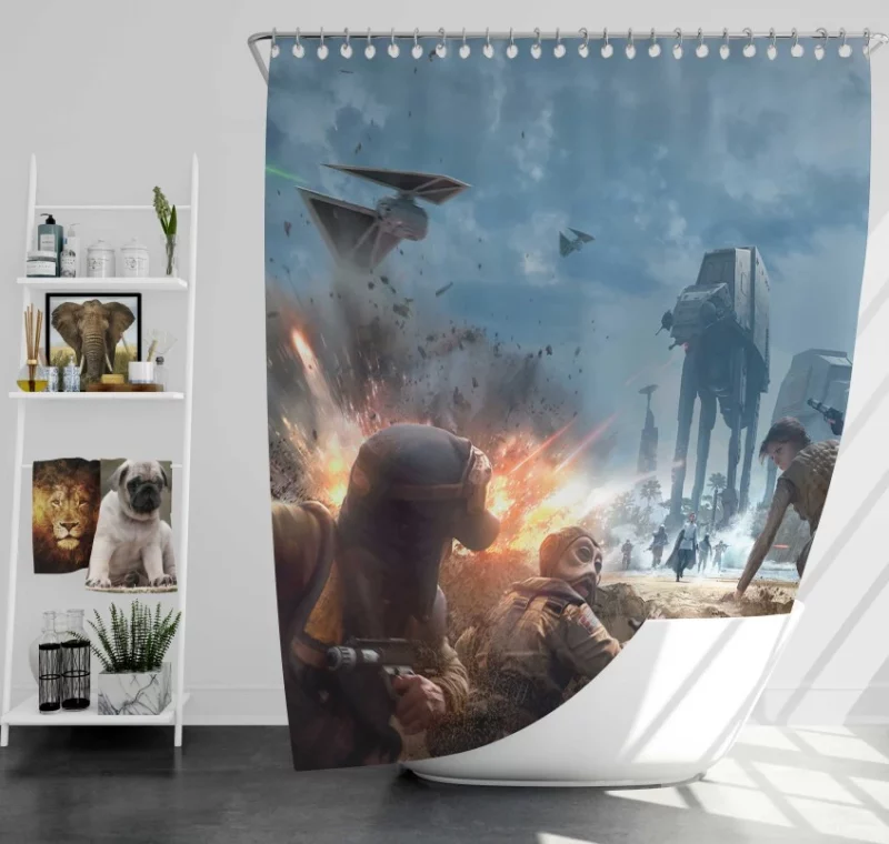 Star Wars Republic Commando Bath Shower Curtain