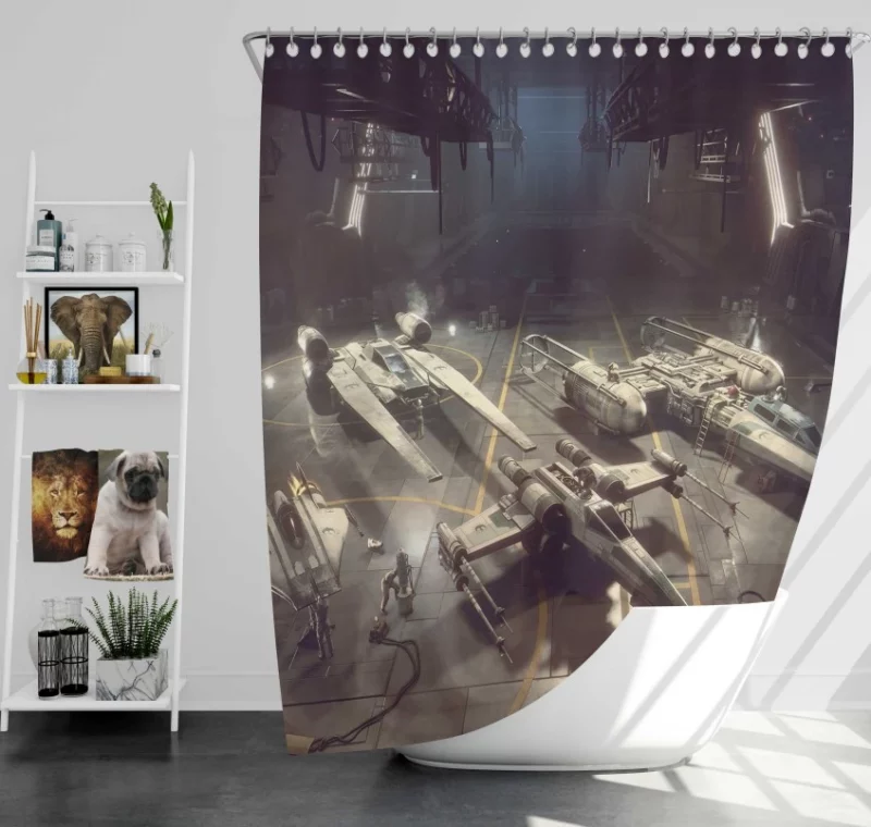 Star Wars Squadrons Amazing Bath Shower Curtain