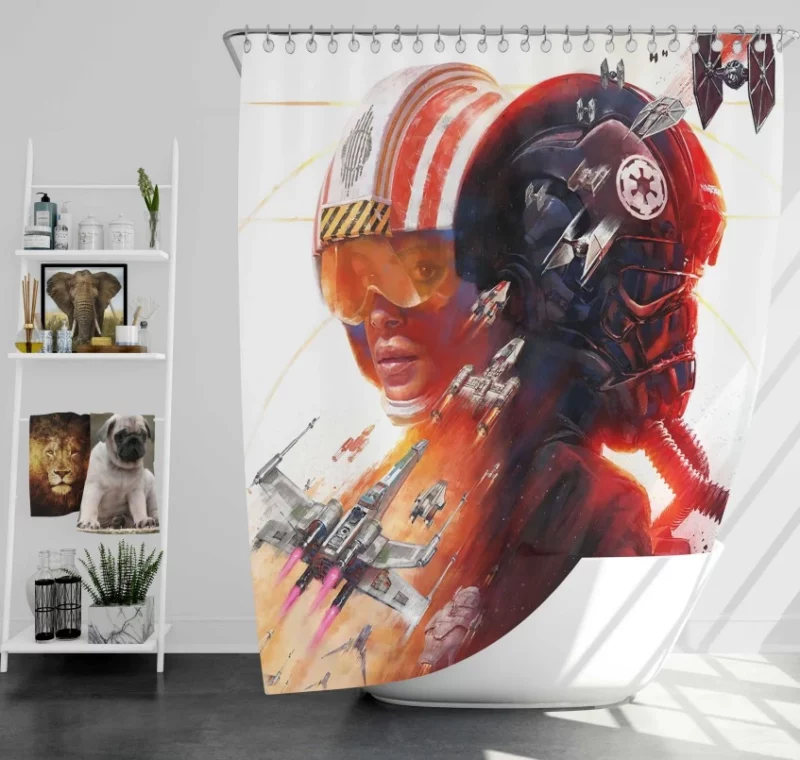 Star Wars Squadrons Quality Bath Shower Curtain