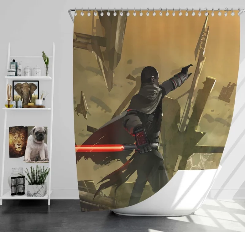 Star Wars The Force Unleashed High Quality Bath Shower Curtain