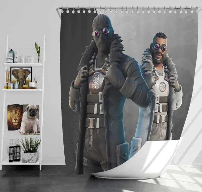 Storm The Agency Fortnite Bath Shower Curtain