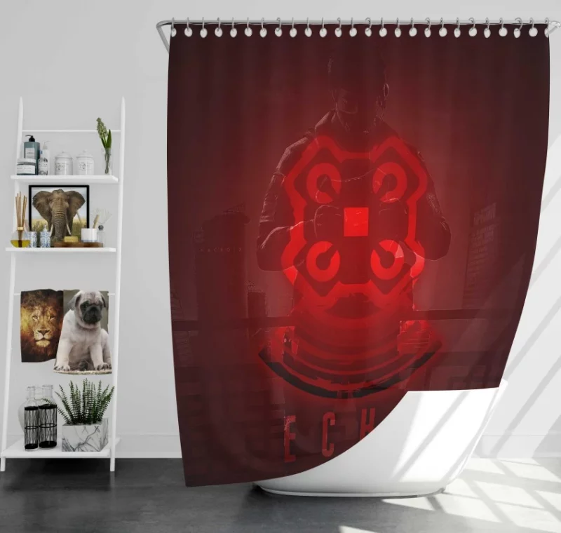 THRILLING Echo Tom Clancys Rainbow Six Siege Bath Shower Curtain