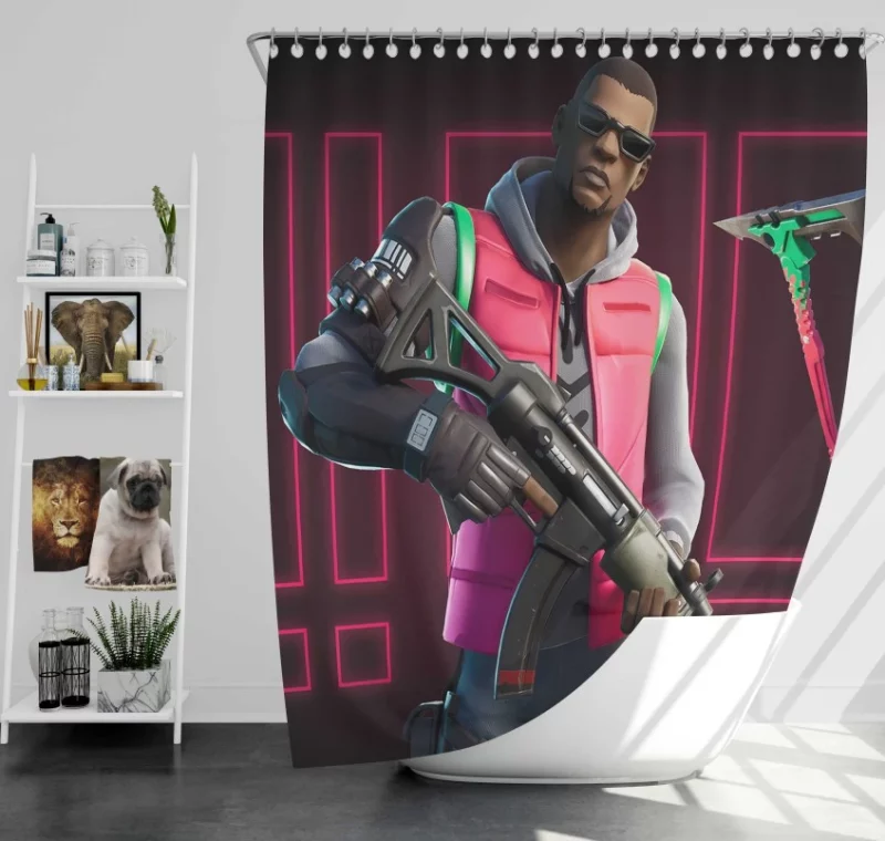 Tactical Fashion Set Fortnite Bath Shower Curtain