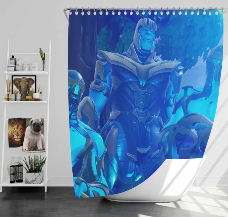 Thanos Fortnite Thanos Chitauri Bath Shower Curtain