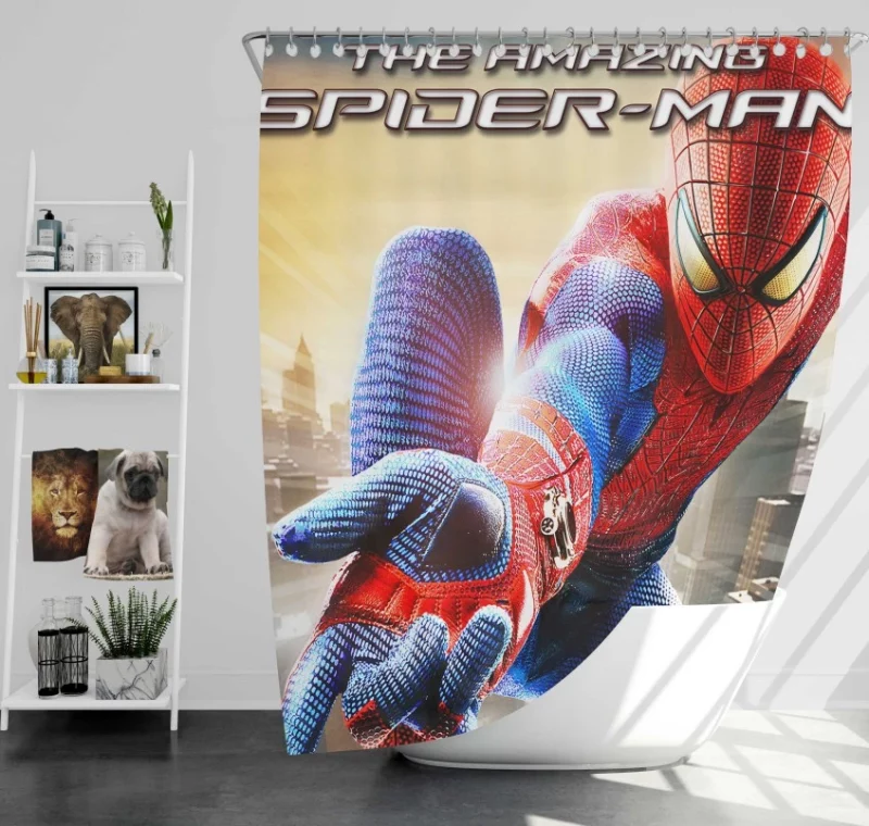 The Amazing Spider man Bath Shower Curtain