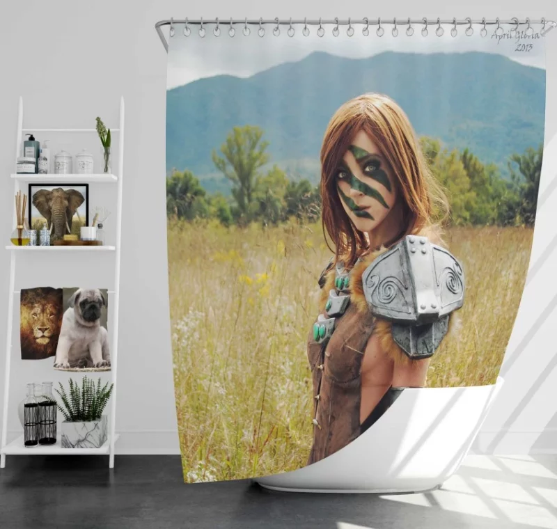 The Elder Scrolls V Skyrim High Quality Bath Shower Curtain