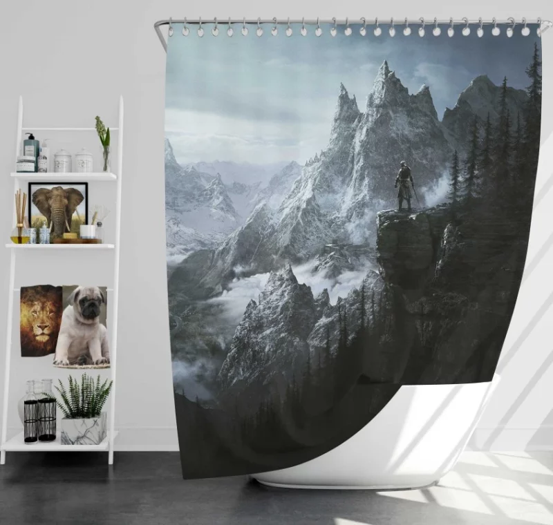 The Elder Scrolls V Skyrim Super Bath Shower Curtain