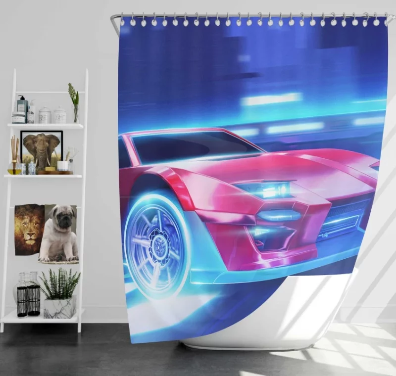 The Imperator Dt5 Rocket League Bath Shower Curtain