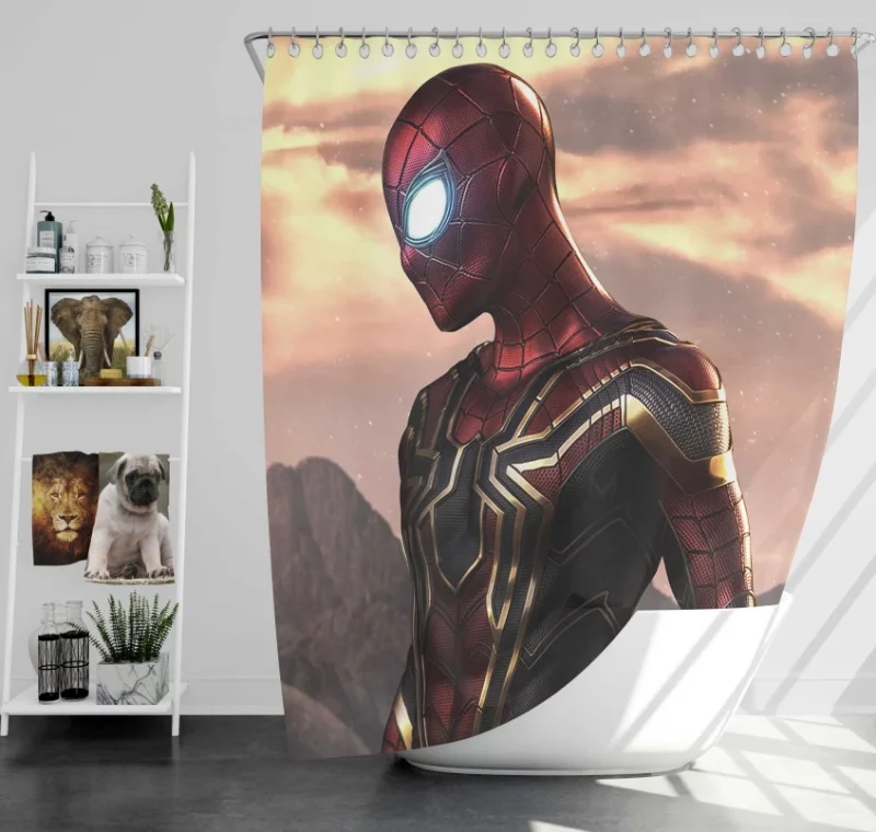 The Iron Spider Avengers Infinity War Bath Shower Curtain