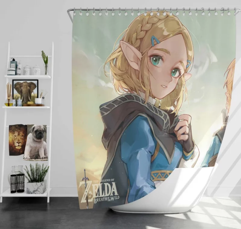 The Legend Of Zelda Breath Of The Wild Zelda Link Super Bath Shower Curtain