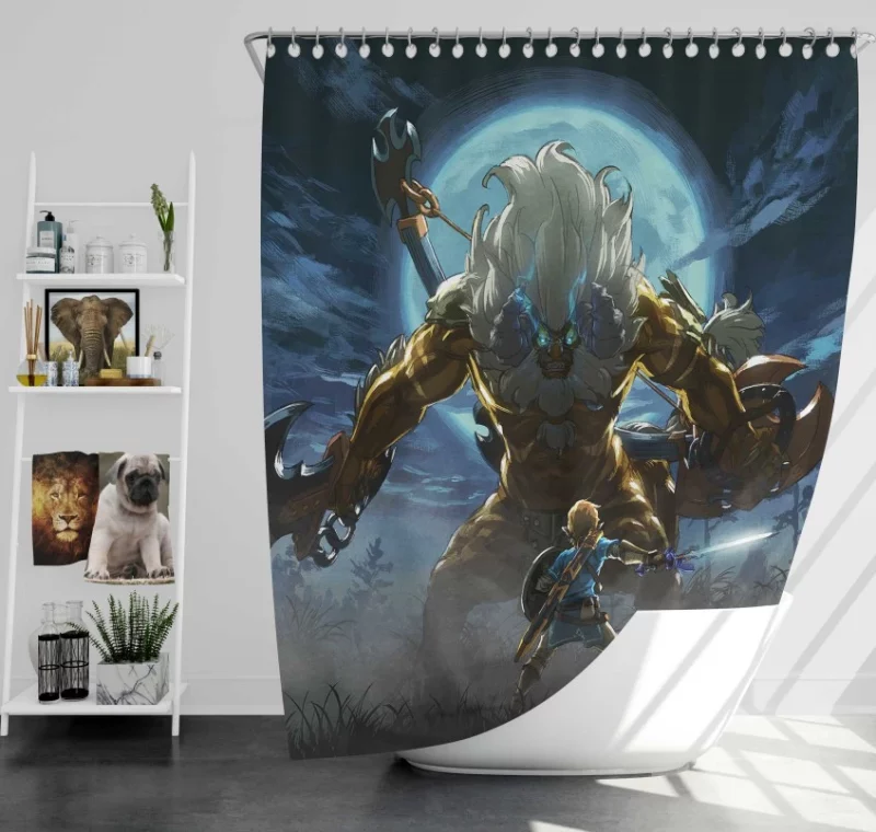 The Legend Of Zelda Breath Of The Wild Zelda Urbosa Daruk Revali Mipha Bath Shower Curtain