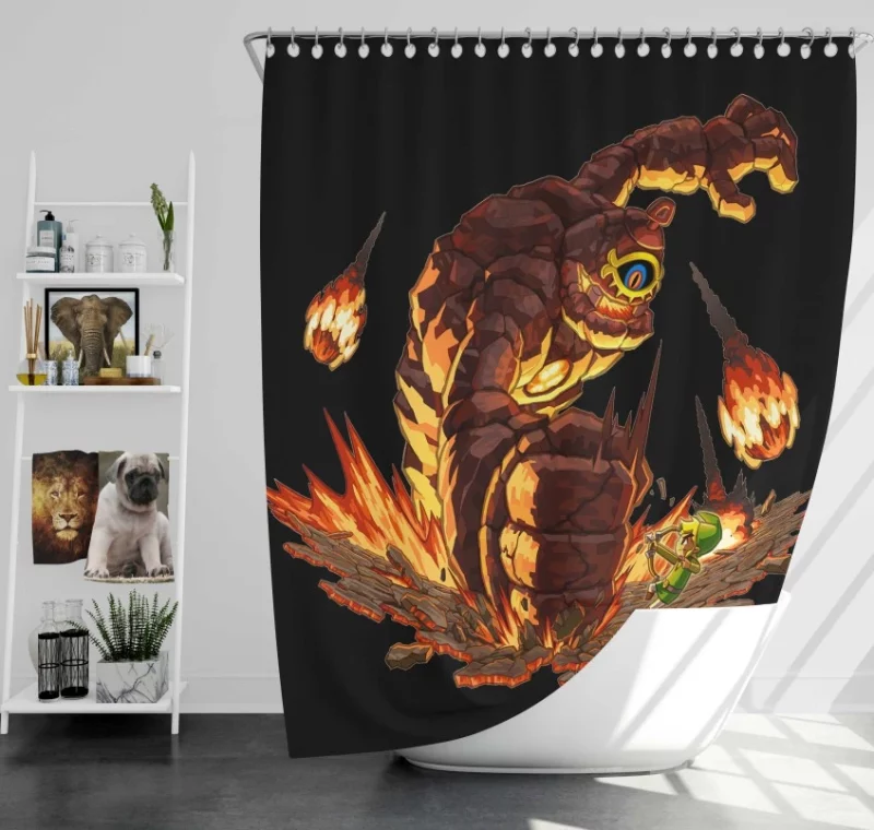 The Legend Of Zelda Ocarina Of Time Bath Shower Curtain