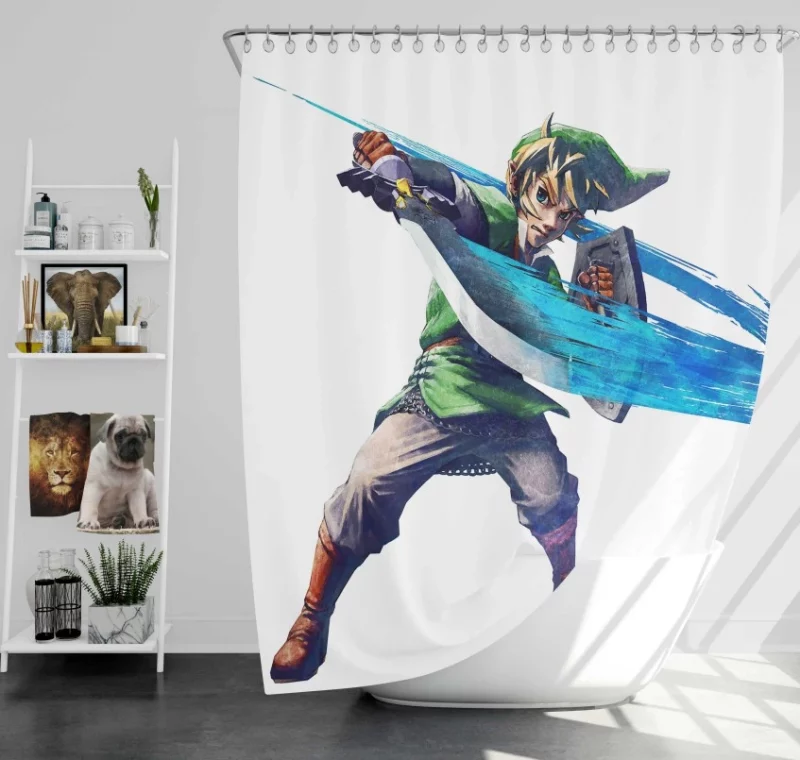 The Legend Of Zelda Skyward Sword Amazing Bath Shower Curtain