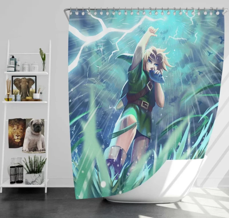 The Legend Of Zelda Skyward Sword Bath Shower Curtain