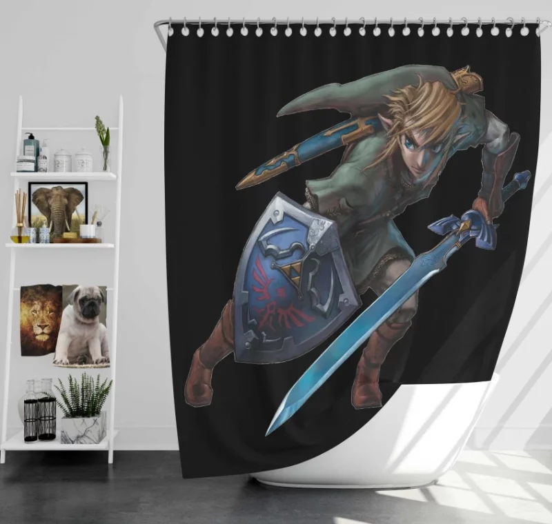 The Legend Of Zelda Spirit Tracks Bath Shower Curtain