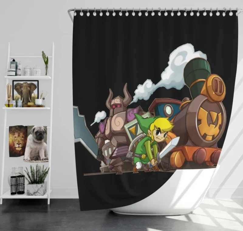 The Legend Of Zelda Spirit Tracks High Quality Bath Shower Curtain