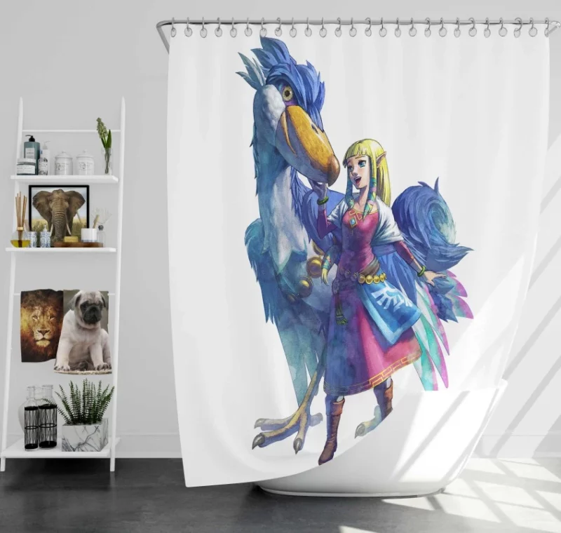 The Legend Of Zelda Spirit Tracks Quality Bath Shower Curtain