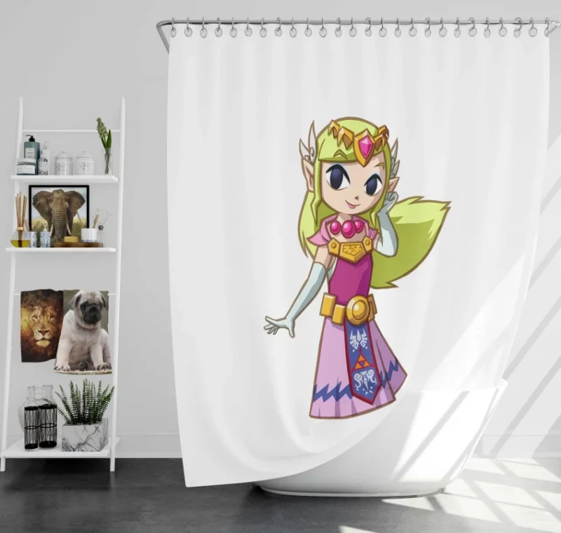 The Legend Of Zelda Twilight Princess Link Bath Shower Curtain