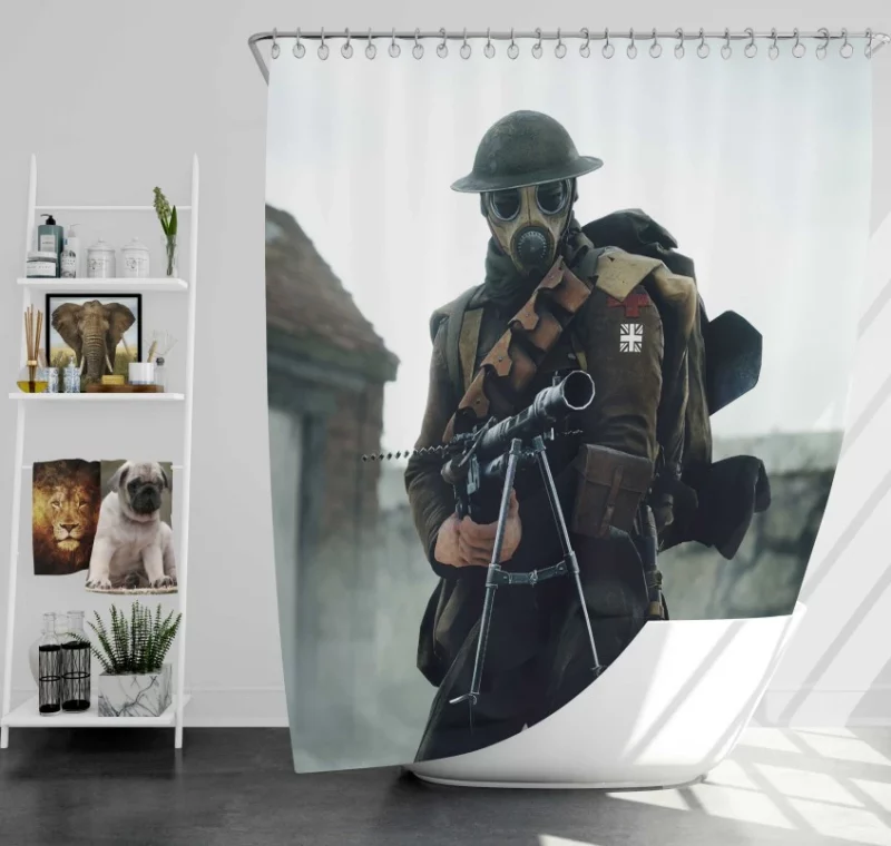 The Two Sides Of A Story Battlefield 1 Sea Bath Shower Curtain