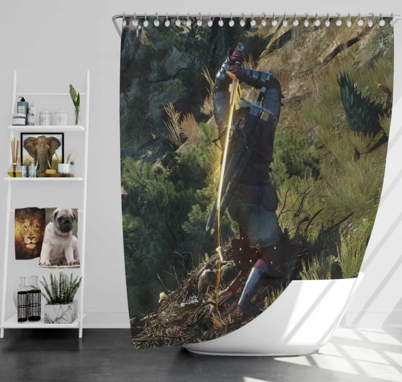 The Witcher 3 Bath Shower Curtain