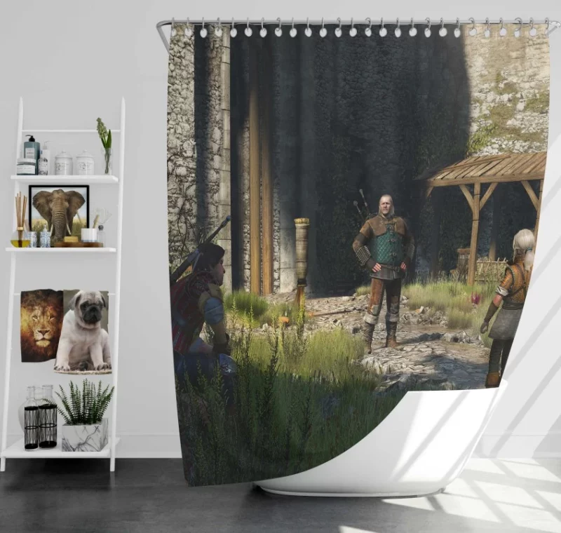 The Witcher 3 Hearts of Stone Bath Shower Curtain