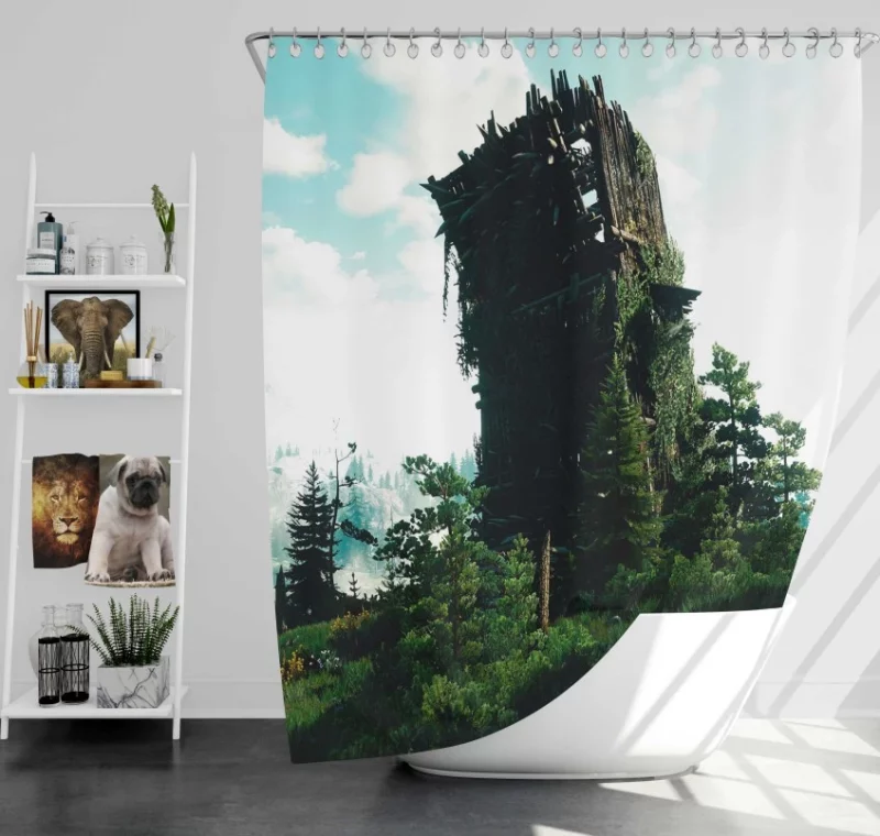 The Witcher 3 Wild Hunt Ciri Bath Shower Curtain